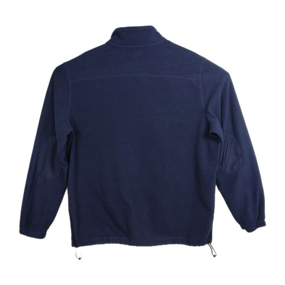 Croft & Barrow Full-Zip Fleece Sweatshirt Men's XL Navy Blue Long Slvs Pockets - Picture 2 of 10